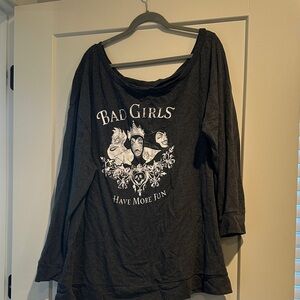 Disney Black 'Bad Girls Have More Fun' Long Sleeve Sweatshirt